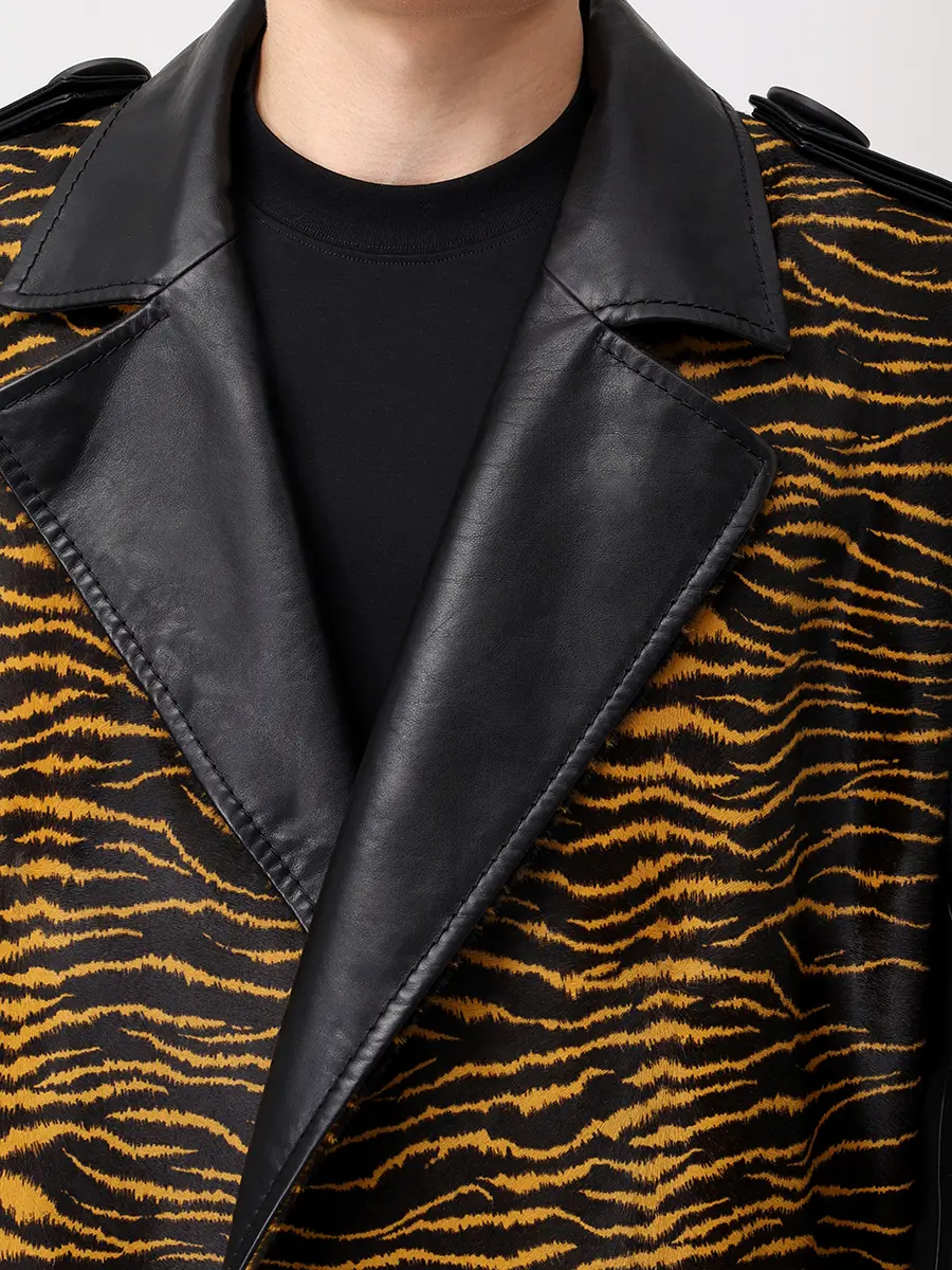 Пальто из меха кенгуру