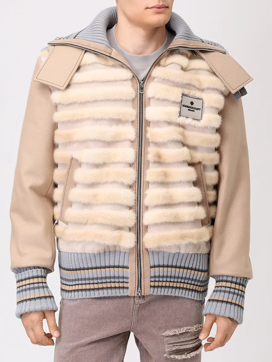 Куртка шерстяная с мехом