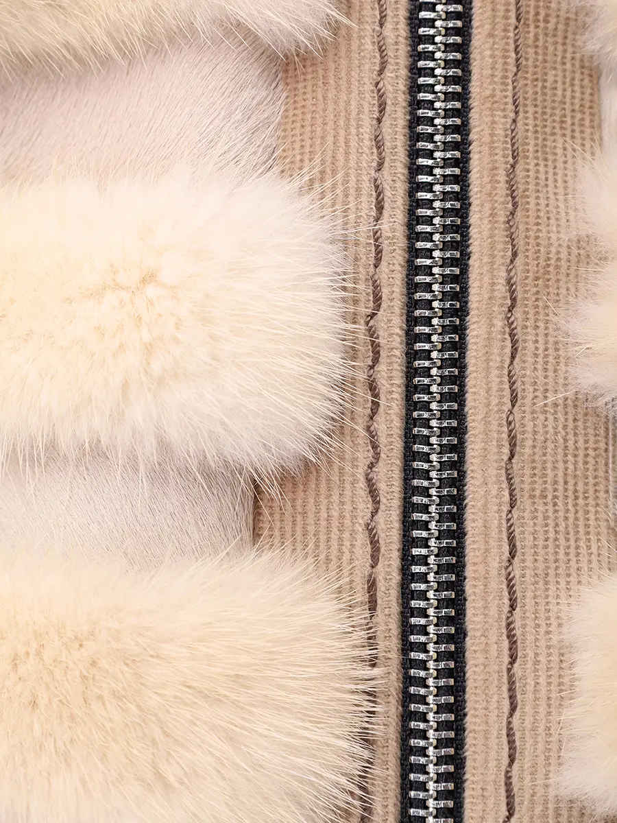 Куртка шерстяная с мехом