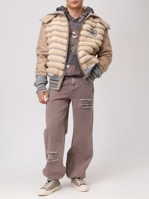 Куртка шерстяная с мехом IGORGULYAEV