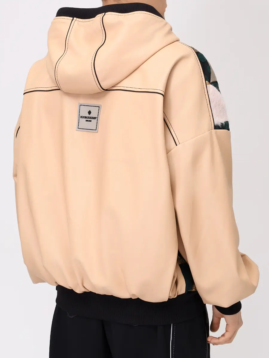 Бомбер комбинированный