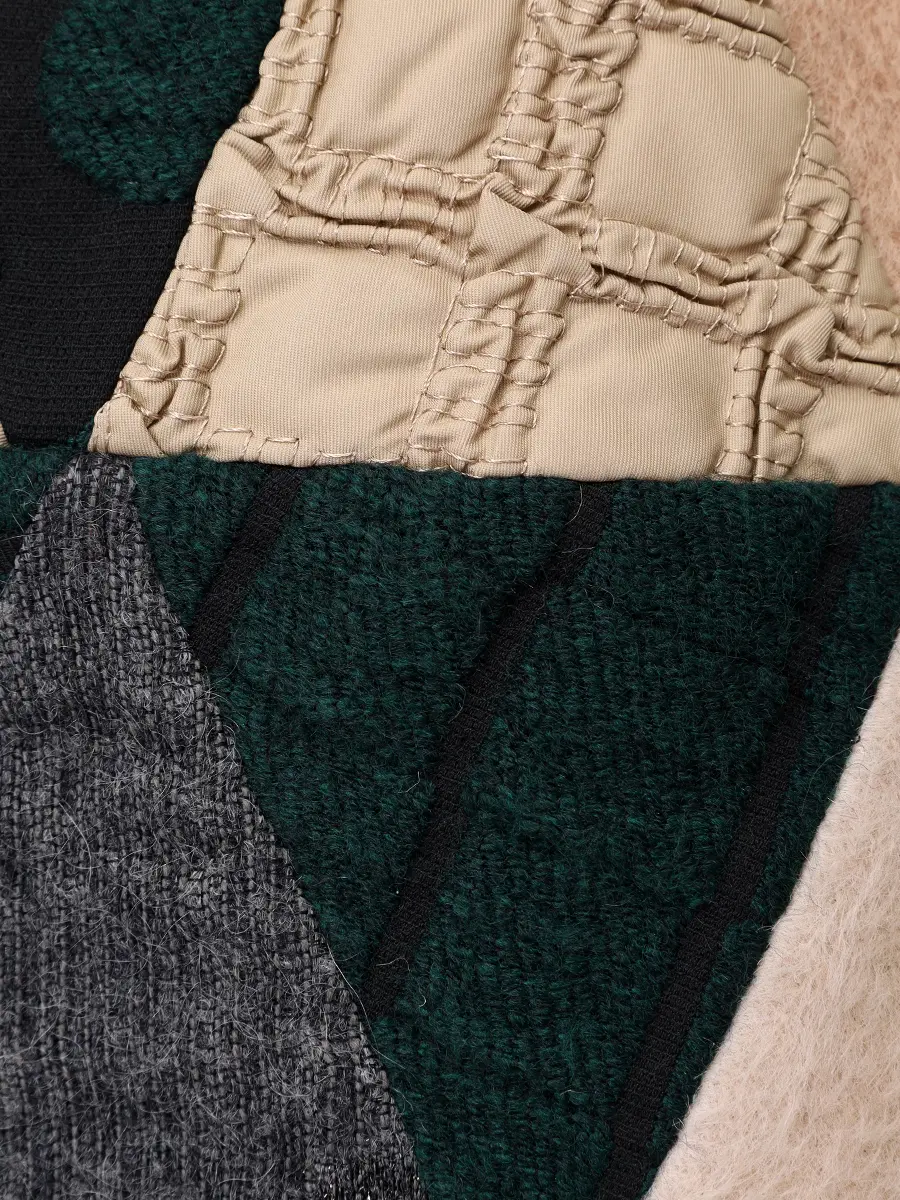 Бомбер комбинированный