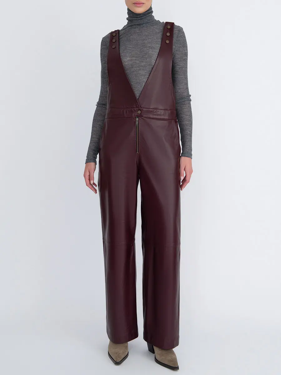 Комбинезон кожаный