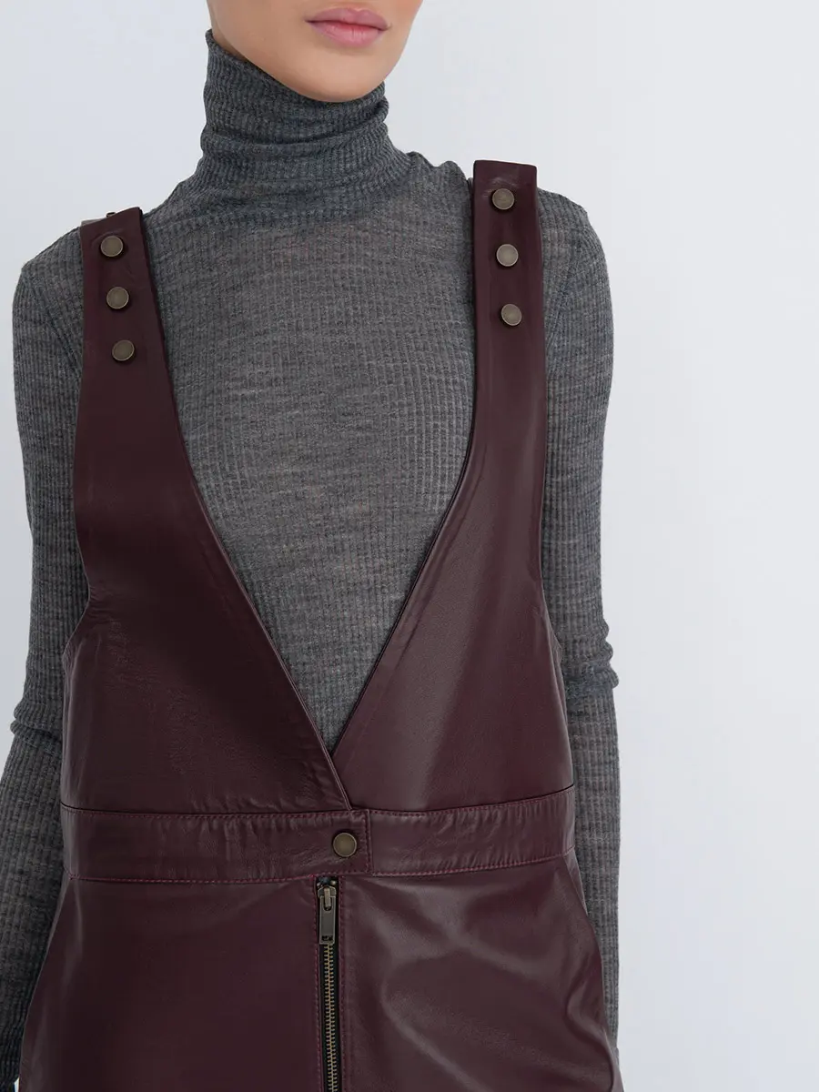 Комбинезон кожаный