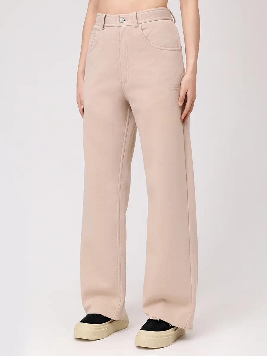 Брюки однотонные