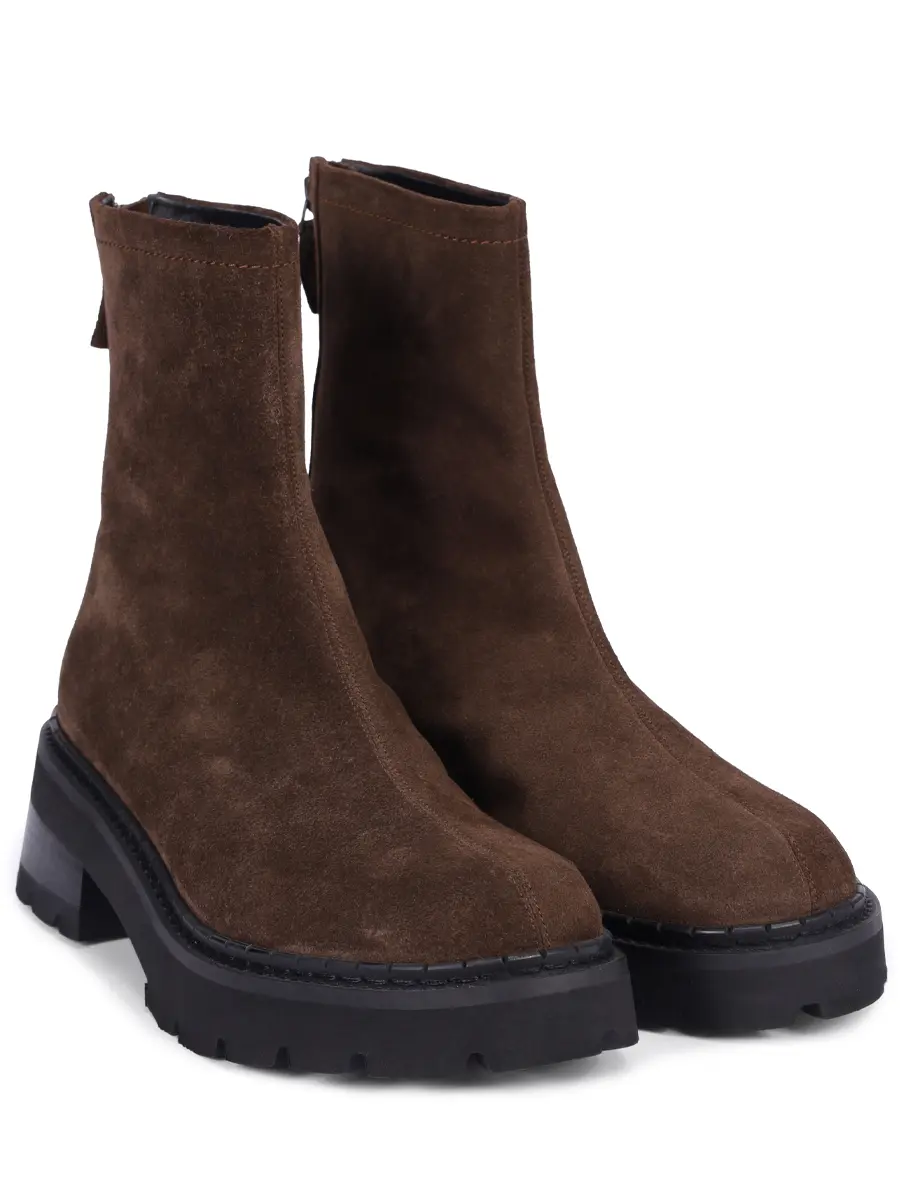 Ботинки замшевые