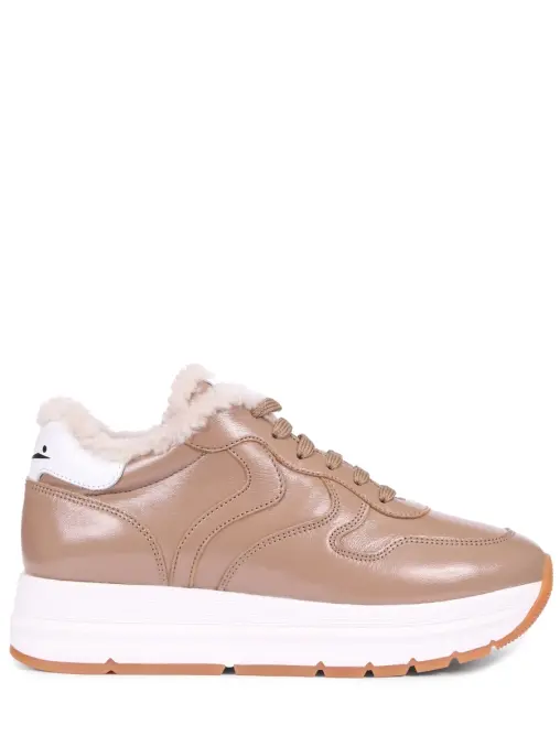 Кроссовки кожаные на меху VOILE BLANCHE