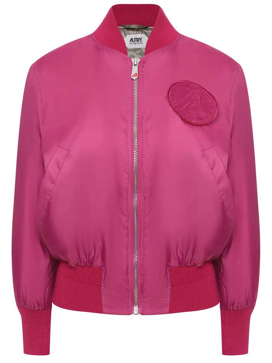 Бомбер однотонный