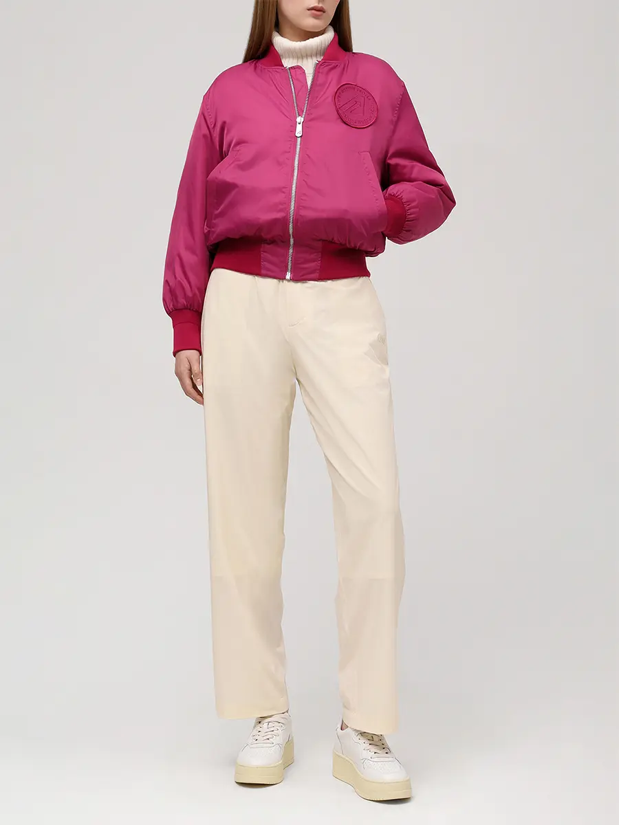 Бомбер однотонный