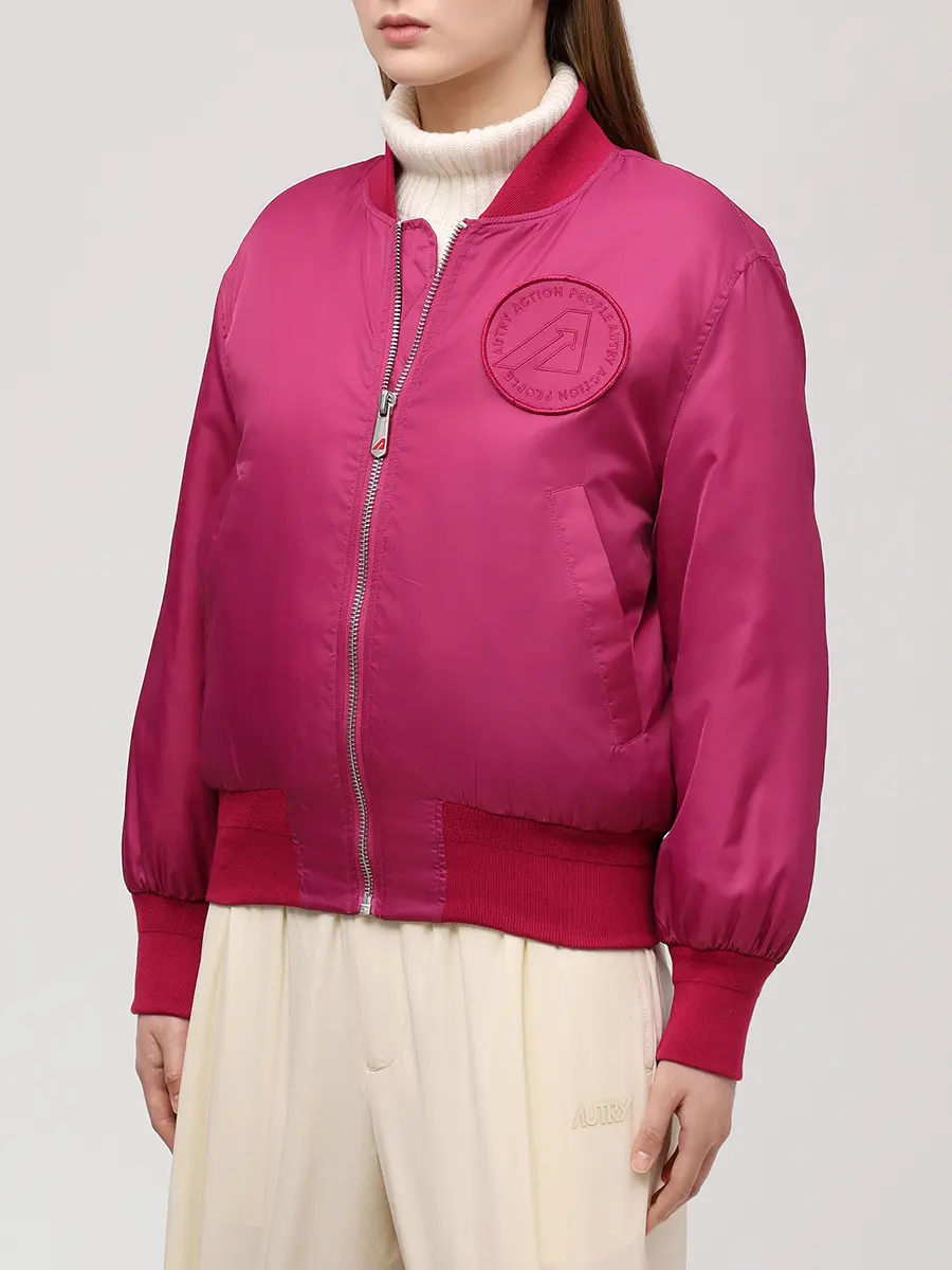 Бомбер однотонный