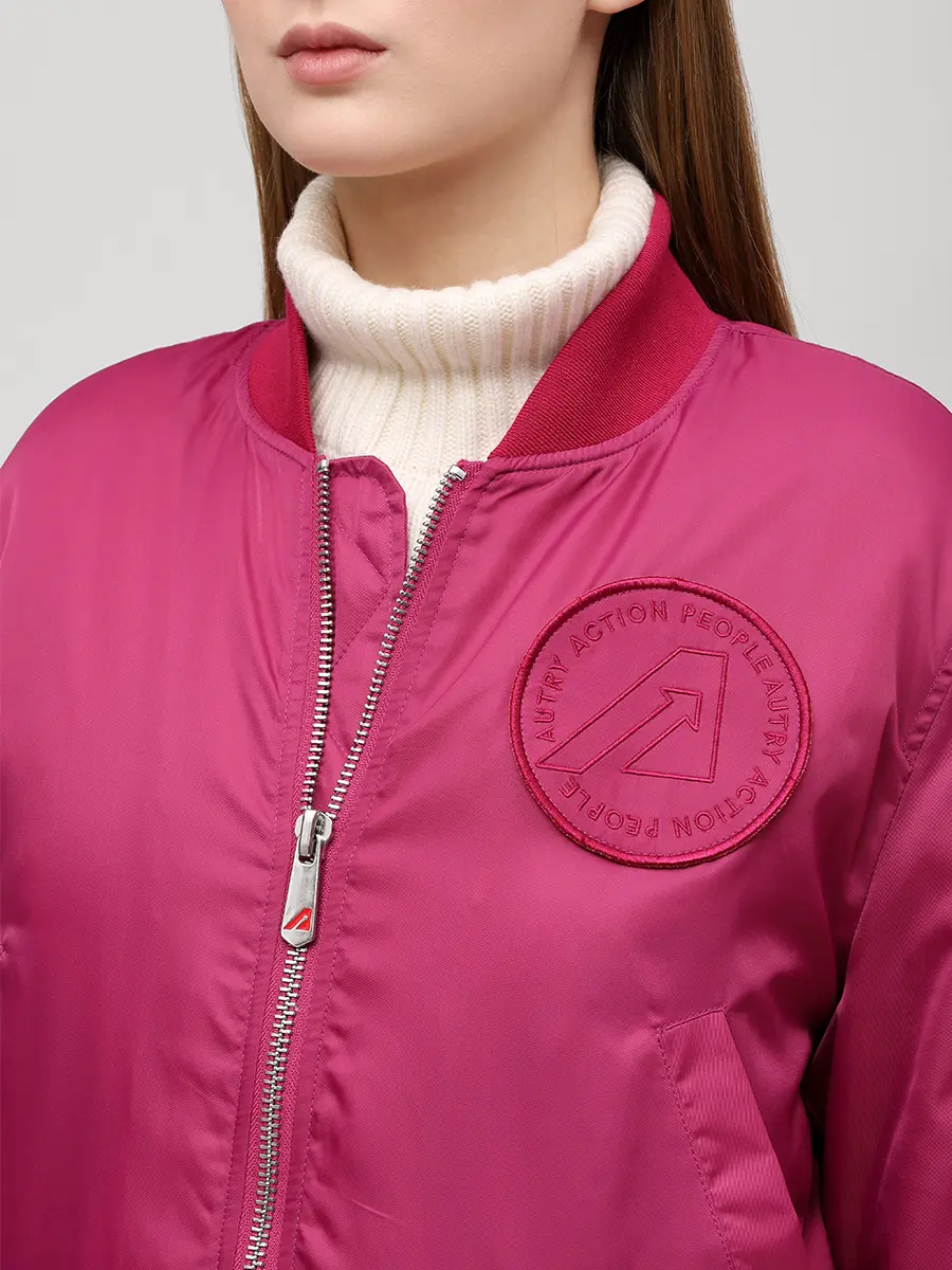 Бомбер однотонный