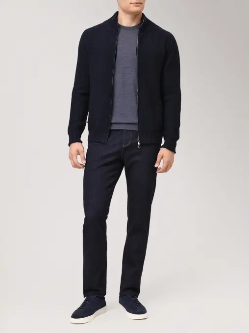 Джемпер из шерсти и шелка AROVESCIO