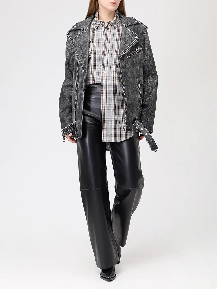 Куртка кожаная