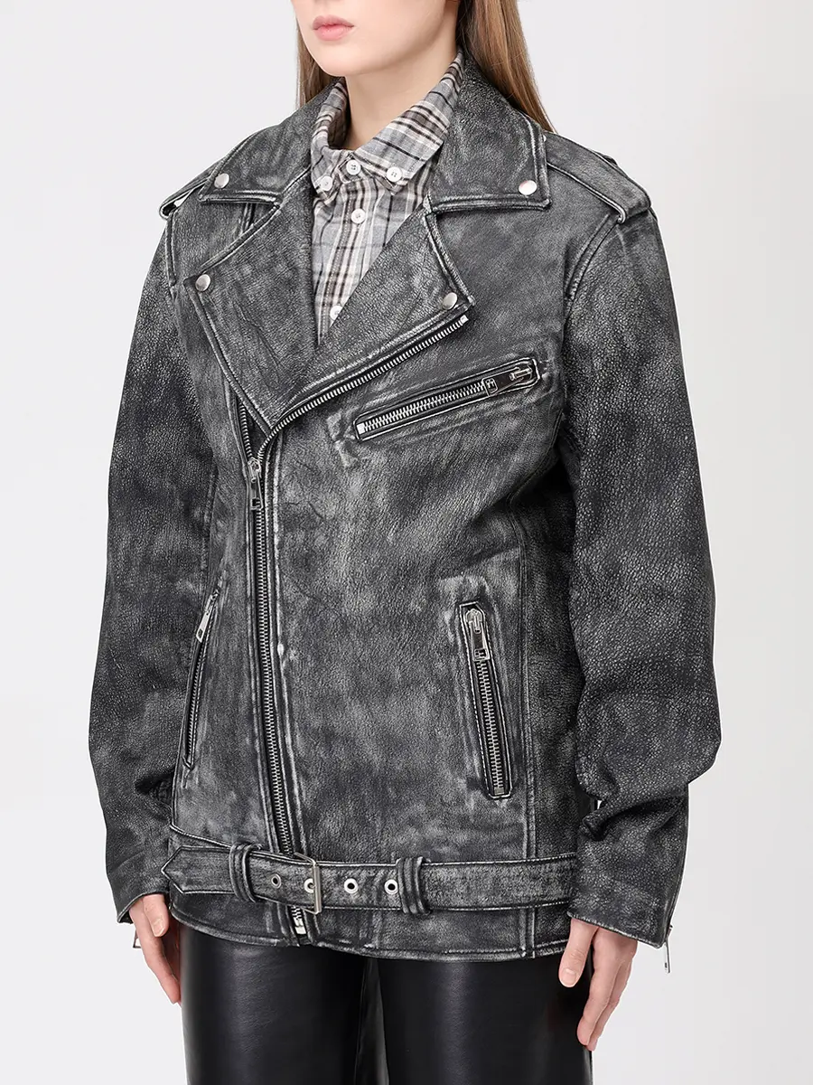 Куртка кожаная