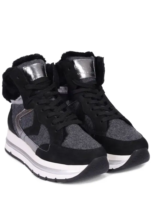 Кроссовки комбинированные на меху VOILE BLANCHE