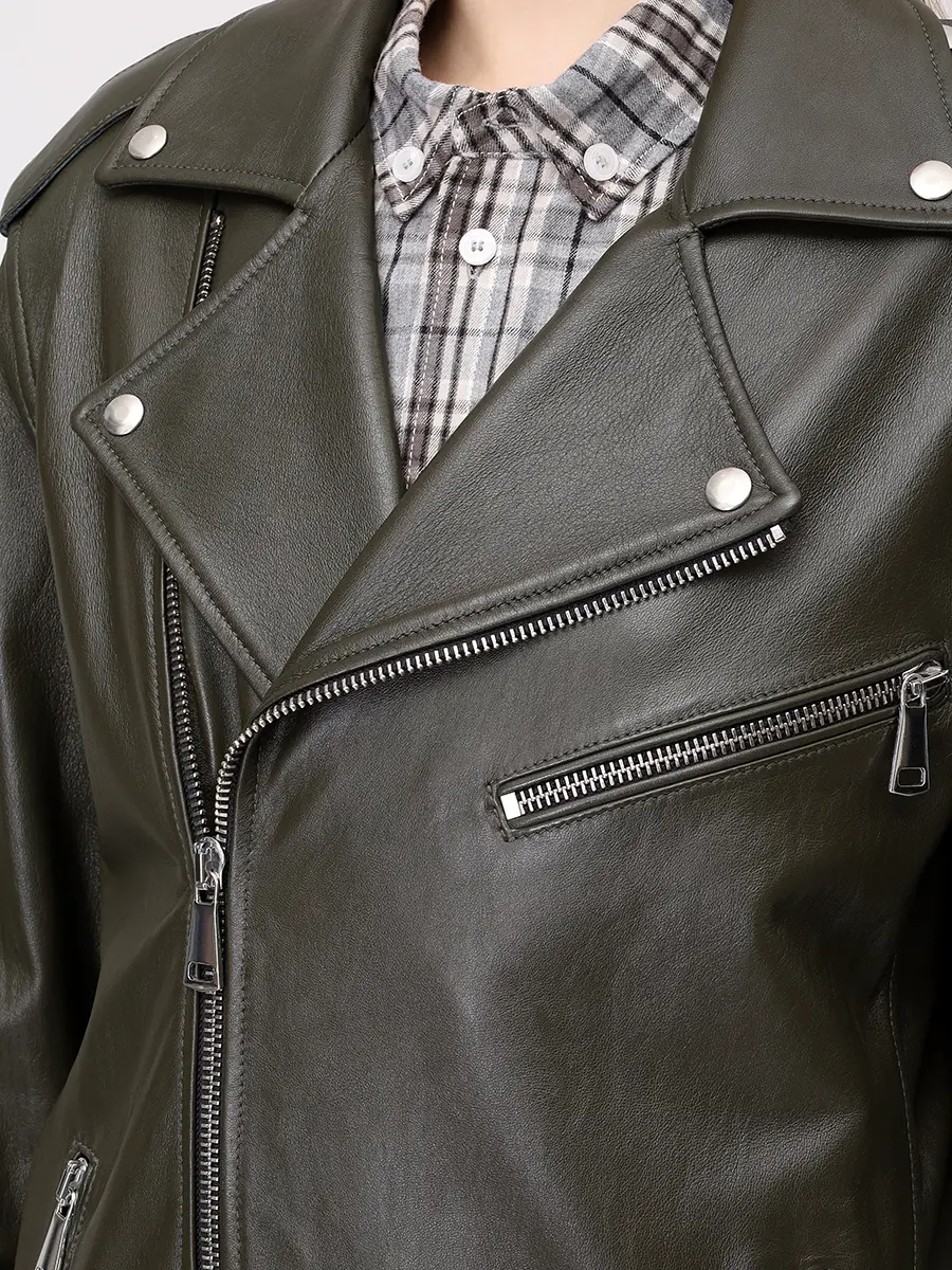 Куртка кожаная