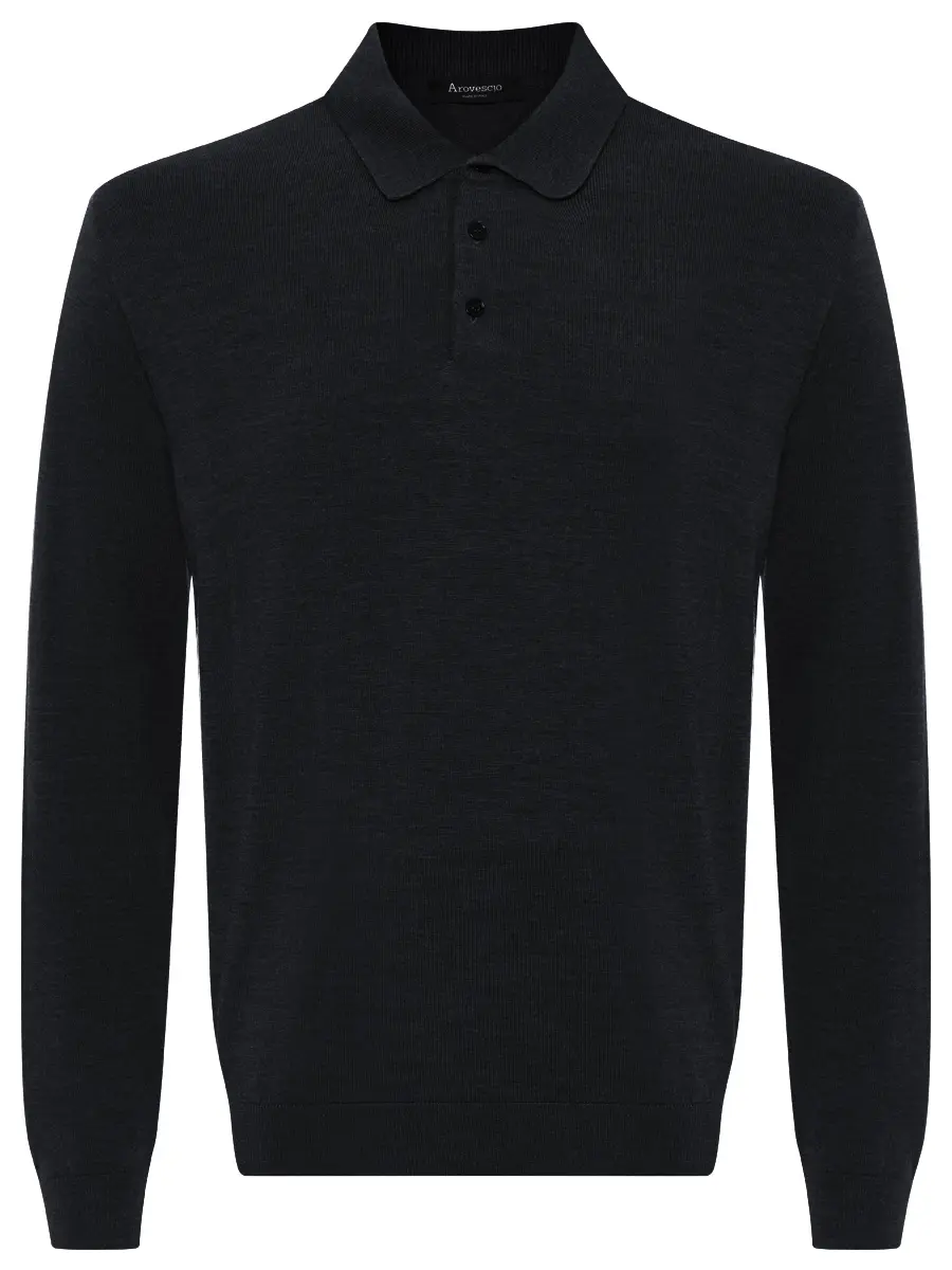 Поло из шерсти и шелка