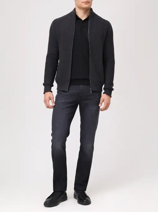 Поло из шерсти и шелка AROVESCIO