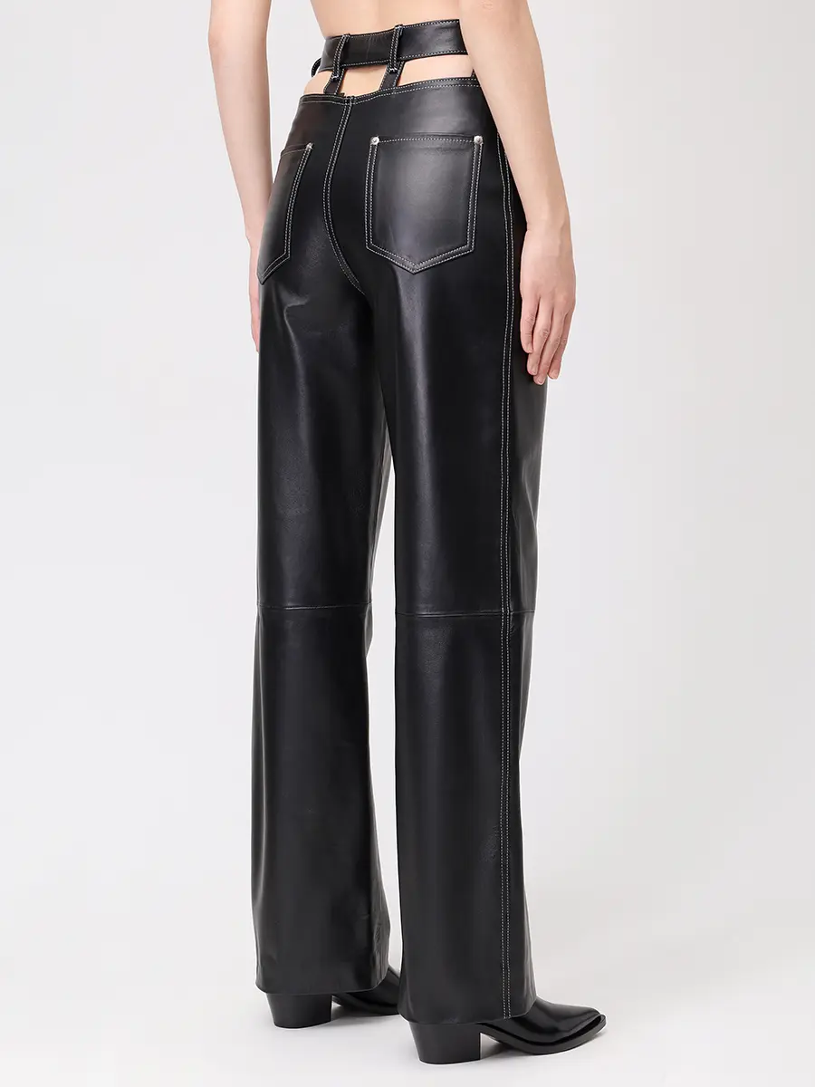 Брюки кожаные