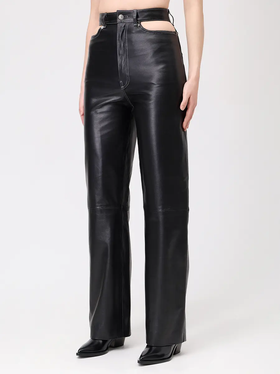 Брюки кожаные