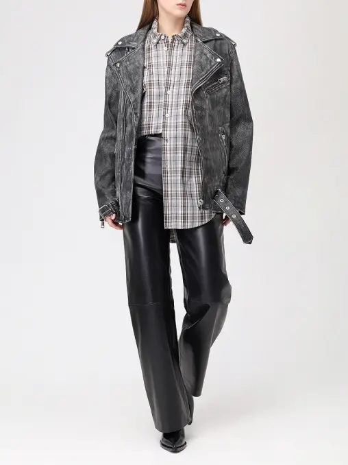 Брюки кожаные MANOKHI