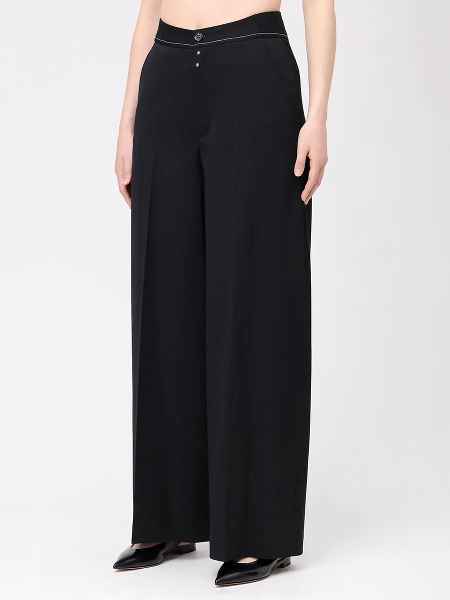 Брюки однотонные