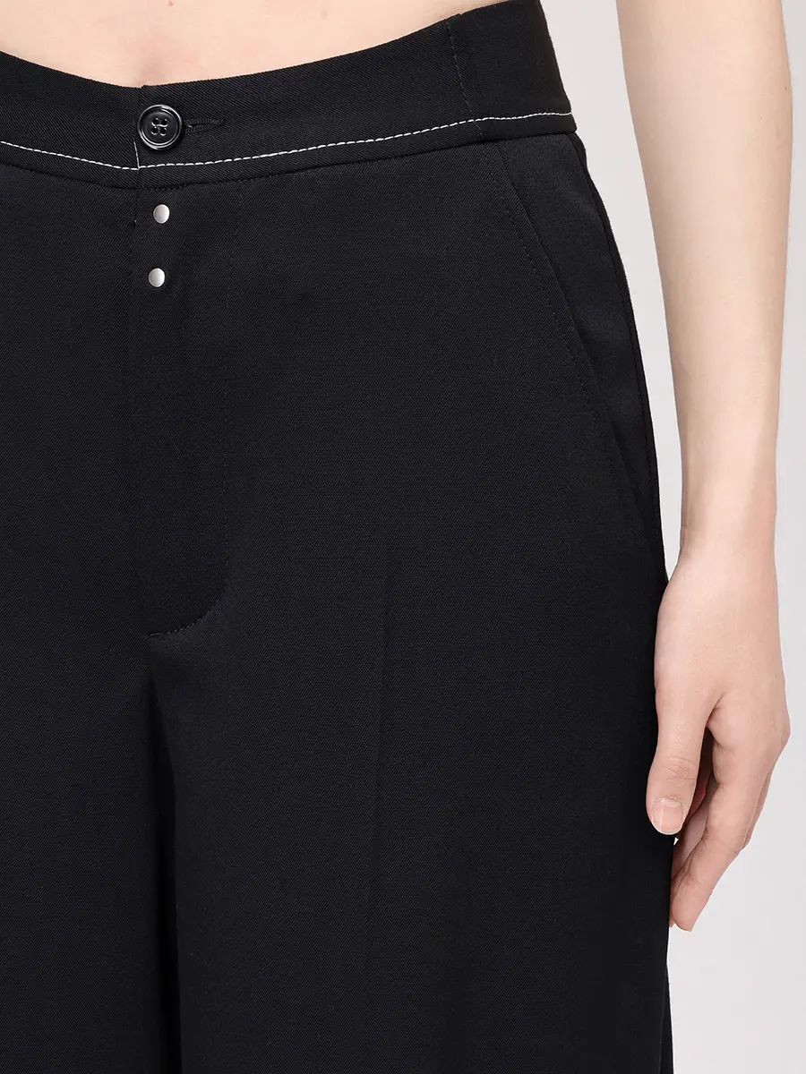 Брюки однотонные