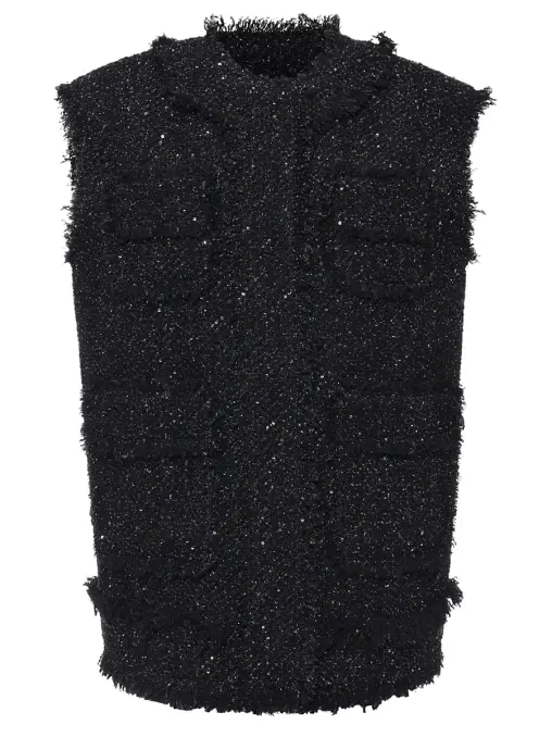 Жилет твидовый MSGM