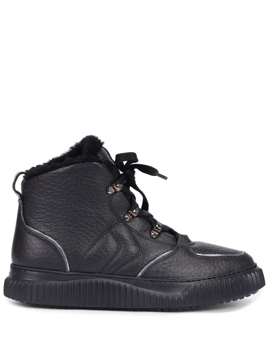 Кеды кожаные на меху