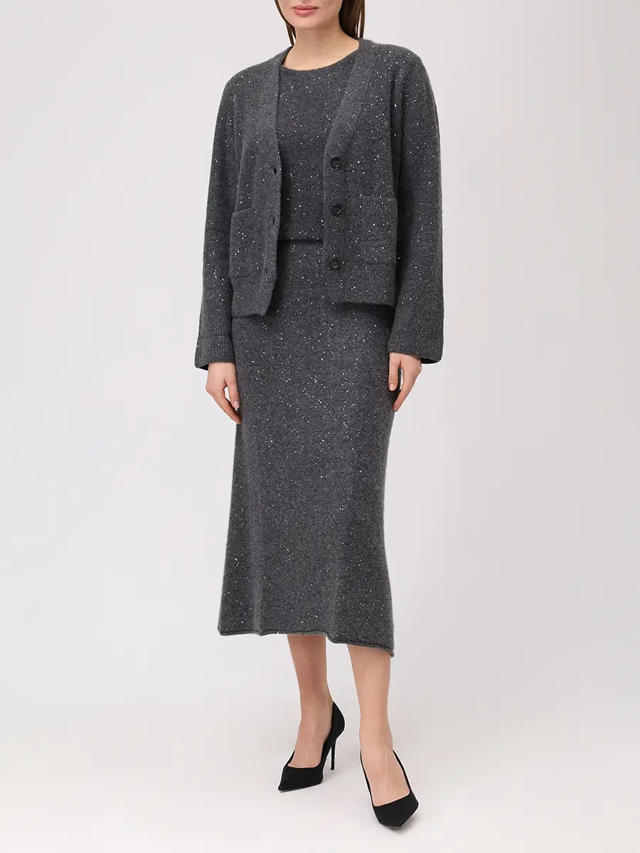 Кардиган из кашемира и хлопка