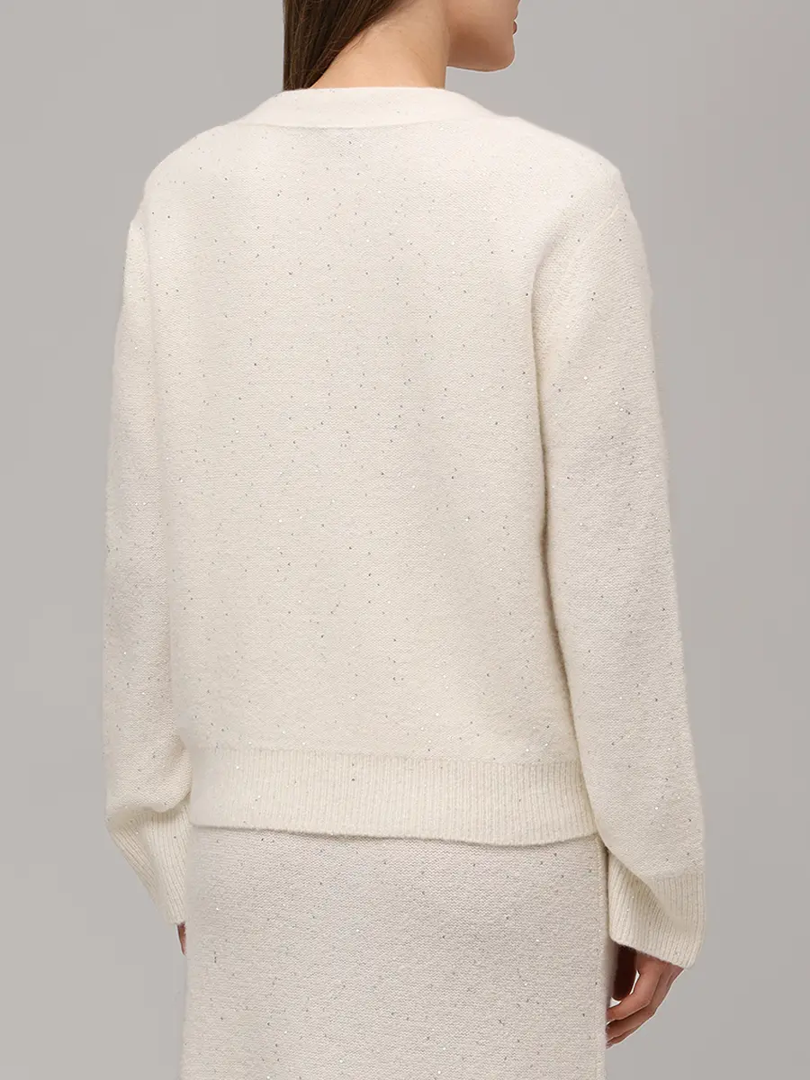 Кардиган из кашемира и хлопка