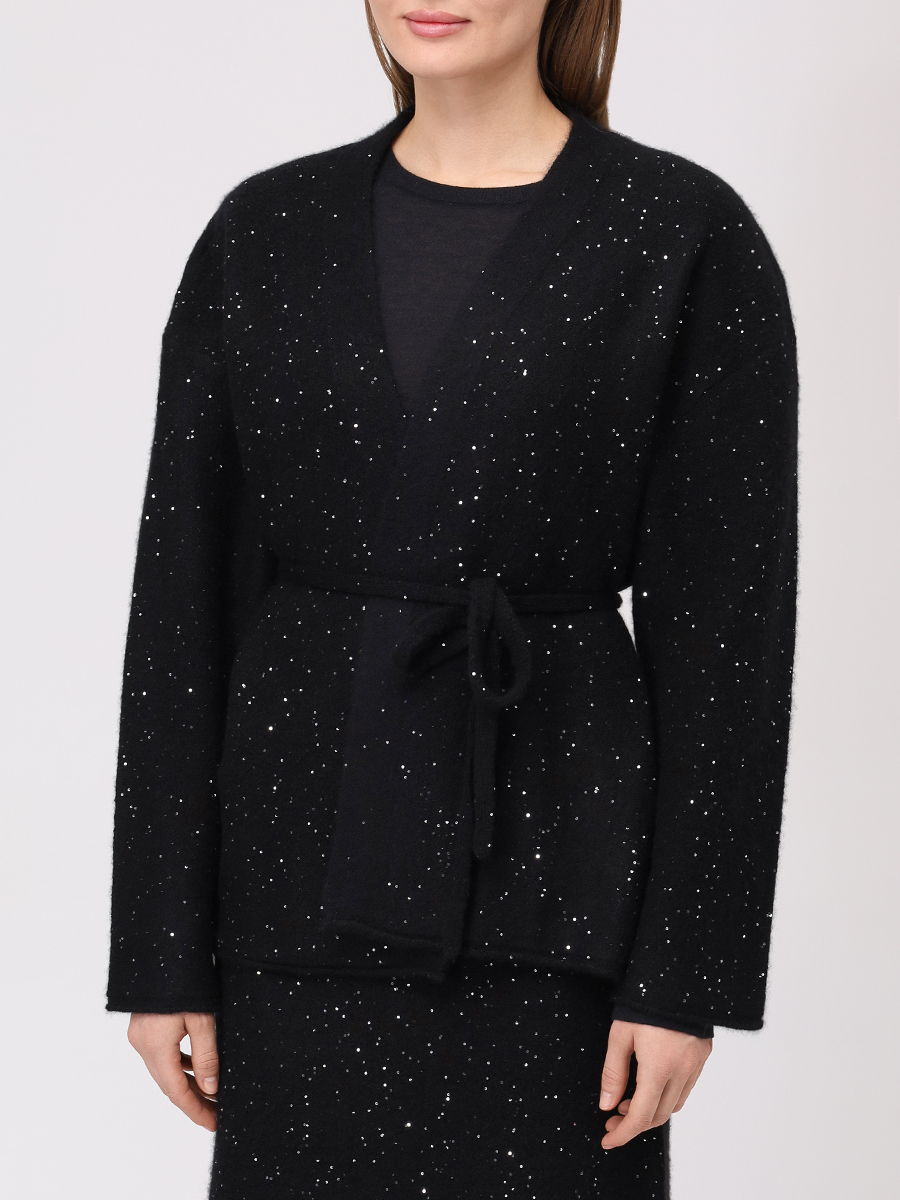 Кардиган из кашемира и хлопка