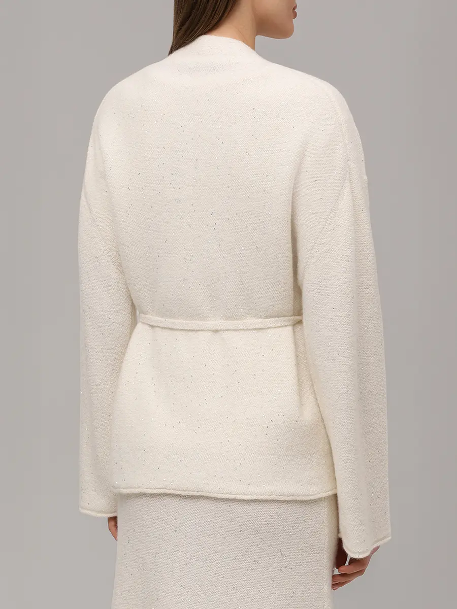 Кардиган из кашемира и хлопка