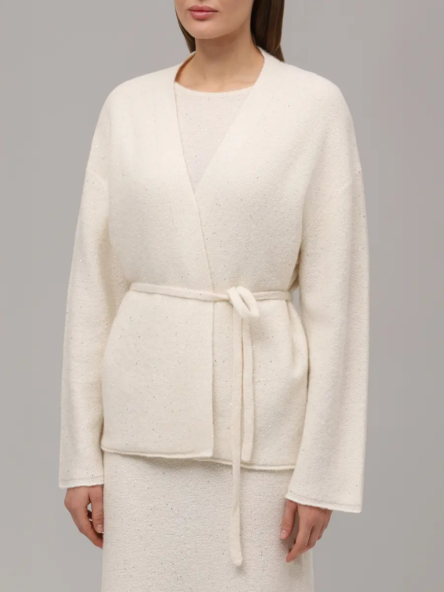 Кардиган из кашемира и хлопка