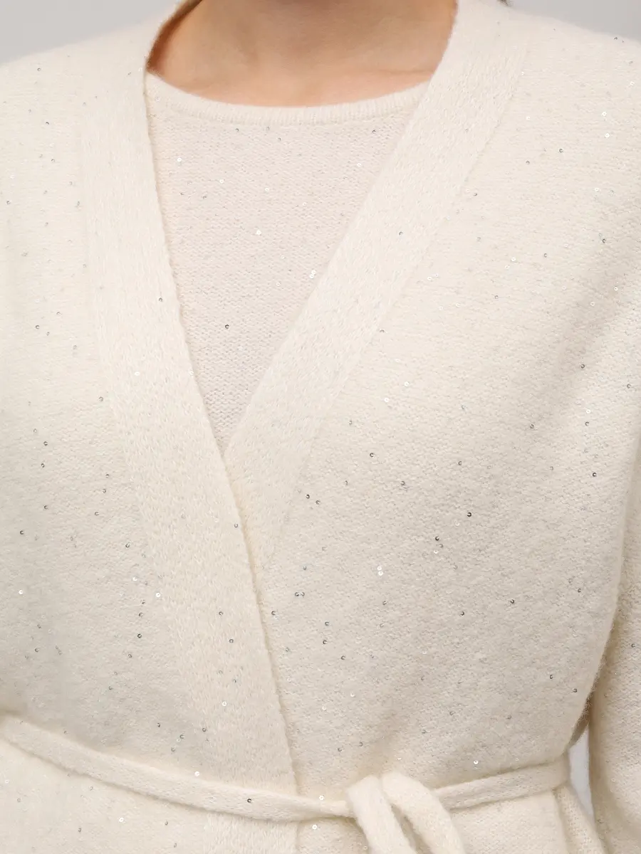 Кардиган из кашемира и хлопка