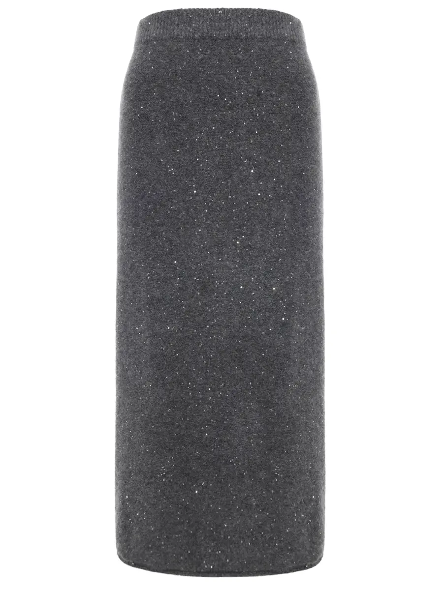 Юбка из кашемира и хлопка