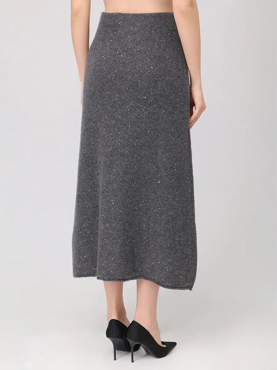 Юбка из кашемира и хлопка