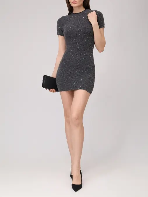 Платье из кашемира и хлопка ADDICTED