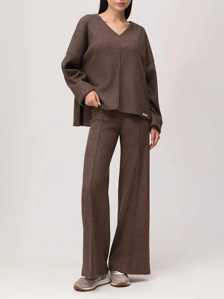 Брюки из шерсти и вискозы