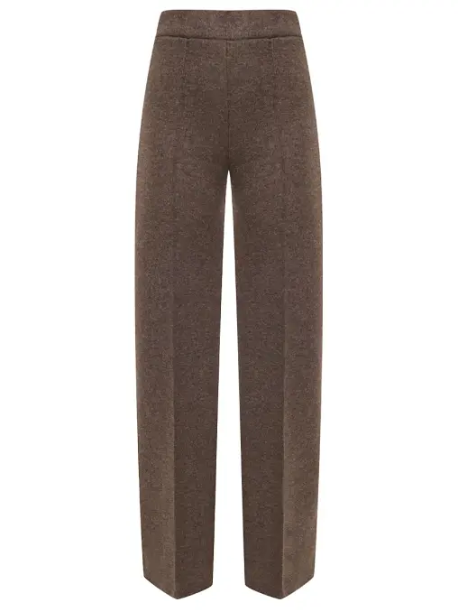 Брюки из шерсти и вискозы KUZINA