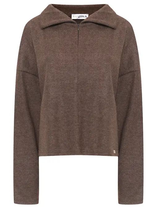 Джемпер из шерсти и вискозы KUZINA