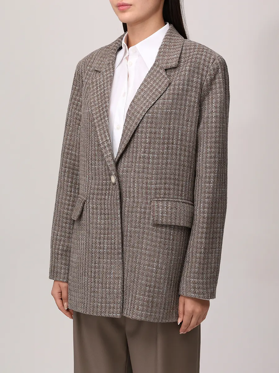 Пиджак однотонный