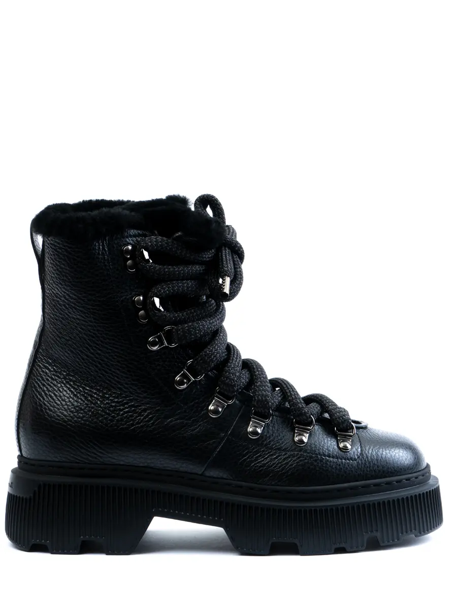 Ботинки кожаные на меху