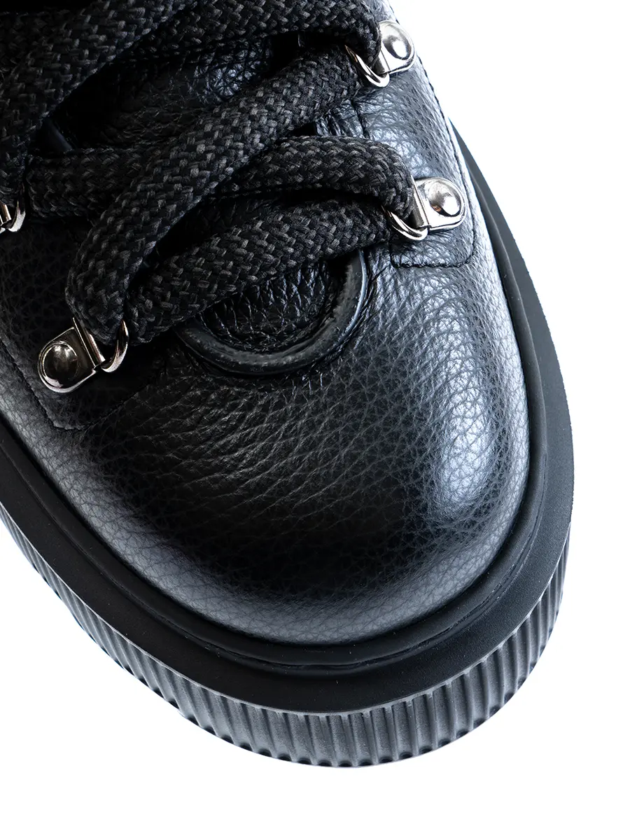 Ботинки кожаные на меху