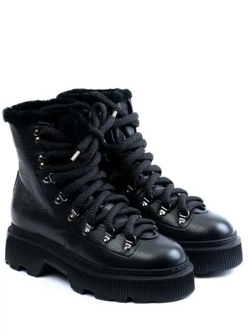 Ботинки кожаные на меху SANTONI