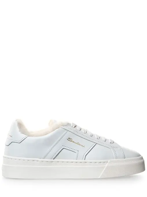 Кеды кожаные на меху SANTONI