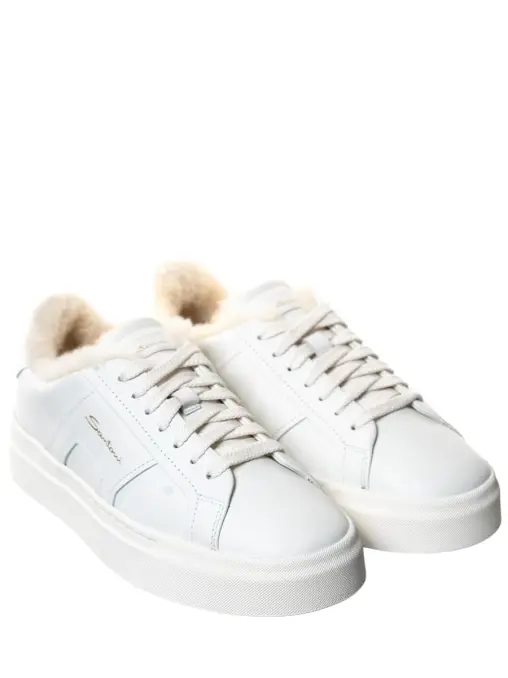 Кеды кожаные на меху SANTONI