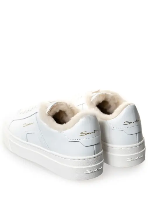 Кеды кожаные на меху SANTONI