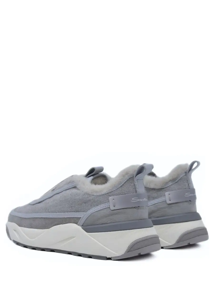 Кроссовки комбинированные на меху