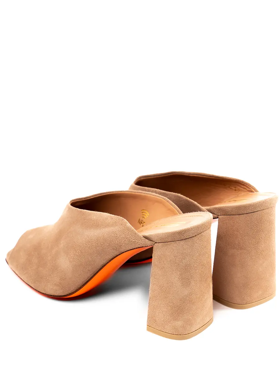 Мюли замшевые